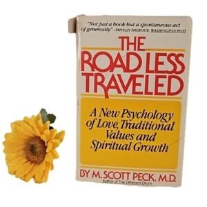 The Road Less Traveled by M.Scott Peck,MD.Psychology/Religion Home Accents books